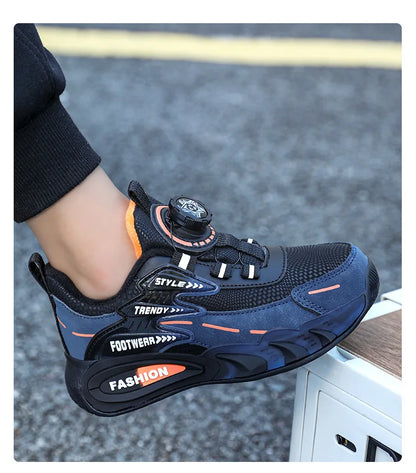 Luxury Boys Sneakers Spring 2026 Autumn Children Shoes Fashion Breathable Non-slip Kids Casual School Tennis Boy Sports Shoes
