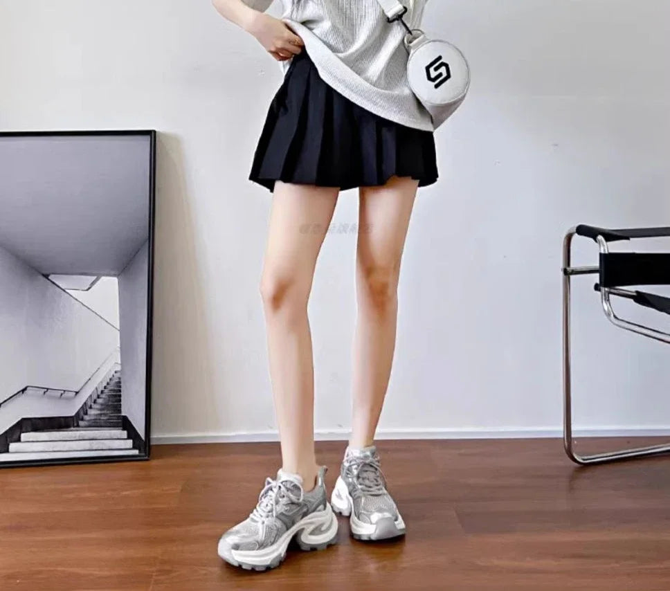 Athletic Woman Footwear New Sneakers Sports Designer Luxury Vulcanized Shoe Trends On Sale Mesh Breathable Shoes for Women