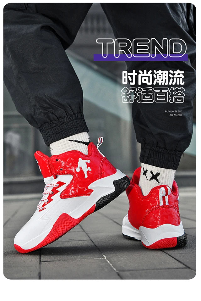 Kids High Top Basketball Shoes for Sports