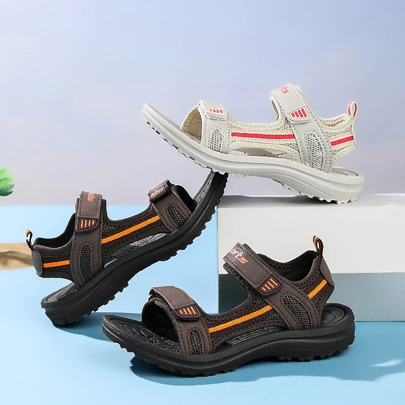 New Boys Sandals Shoes Summer Non-slip Beach Children Shoe Cartoon Sandal Girls Sandals Soft Baby Outdoor Beach Kids Sneakers