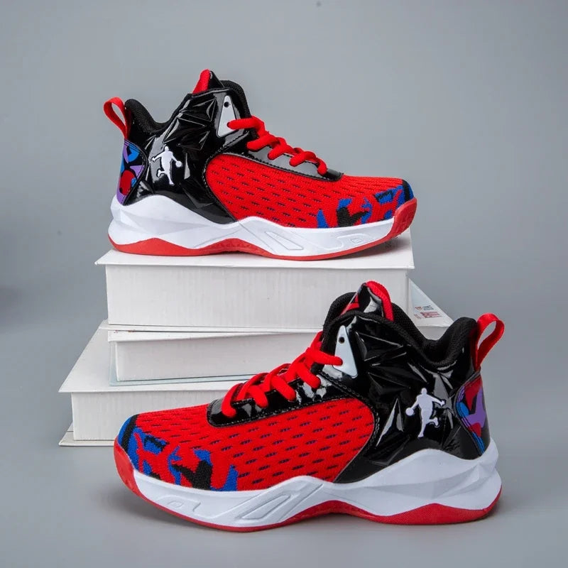 Boys Brand Basketball Shoes Kids Sneakers Thick Sole Non-slip Children Sports Shoes Child Boy Basket Trainer Shoes Girls