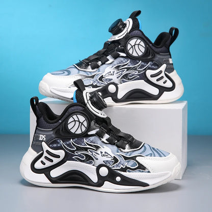 Kids Sneakers Fashion Basketball Shoes for Children Boys Breathable Mesh Sneakers Casual Sports Shoes New Design Trainers