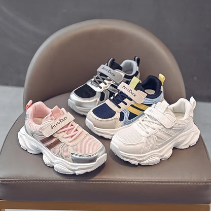 Spring Autumn New Boys Kids Sport Shoes Girl Baby Toddler Mesh Breathable Casual Running Shoes Soft Soled Children Sneakers