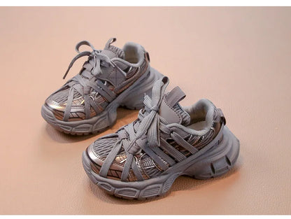 Children's Sneakers Chunky New Girls Basketball Shoes Fashion Versatile Kids Causal Boys Sports Shoes for School Breathable