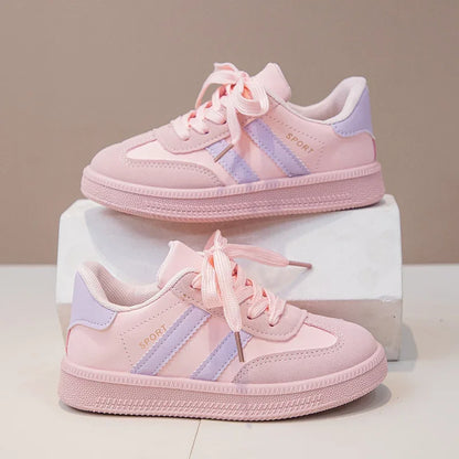 Kids Sneakers for Girls Spring Autumn New Boys Sneakers Fashion Patchwork Versatile Children Causal Tennis Shoes Hook Loop