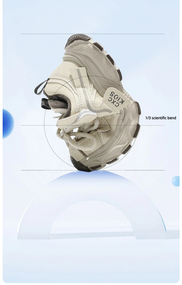 Boys Casual Shoes Non Slip Children Fashion School Walking Running Shoes Sport Kids Leather Sneakers Four Season Size 27-37