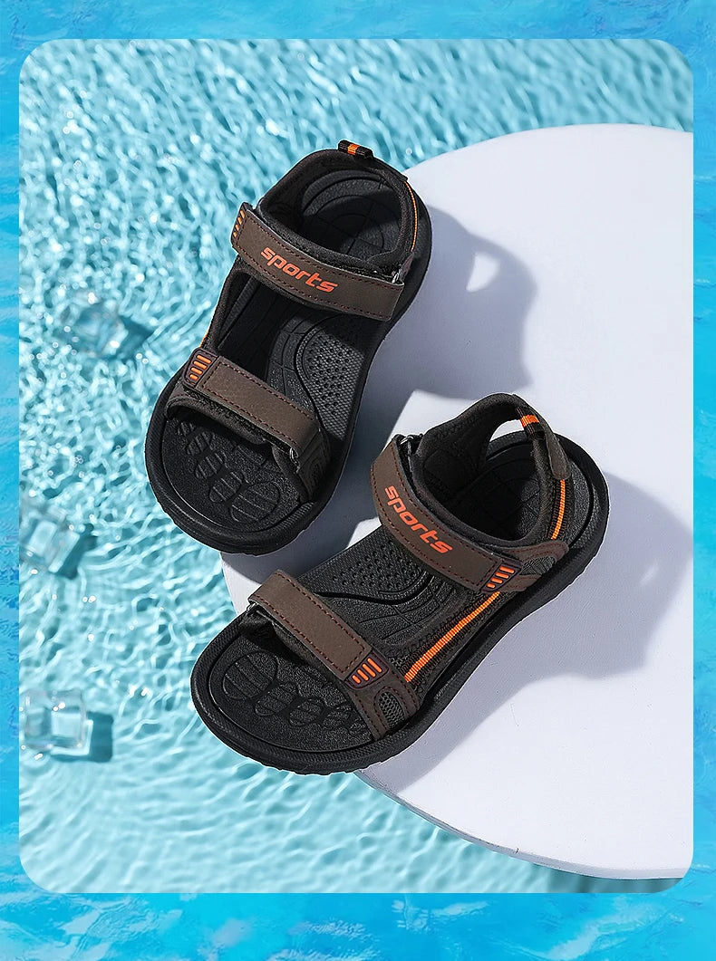 New Boys Sandals Shoes Summer Non-slip Beach Children Shoe Cartoon Sandal Girls Sandals Soft Baby Outdoor Beach Kids Sneakers