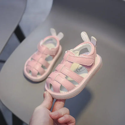Baby Genuine Leather Sandals Boys & Girl's Summer Shoes Infant Toddler Shoes Non-slip Soft-soled Kids Children Casual Beach Sandals