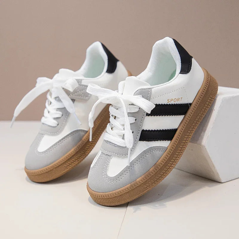 Kids Sneakers for Girls Spring Autumn New Boys Sneakers Fashion Patchwork Versatile Children Causal Tennis Shoes Hook Loop