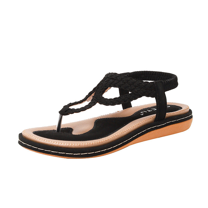 5 Summer New European And American Woven Casual Flat