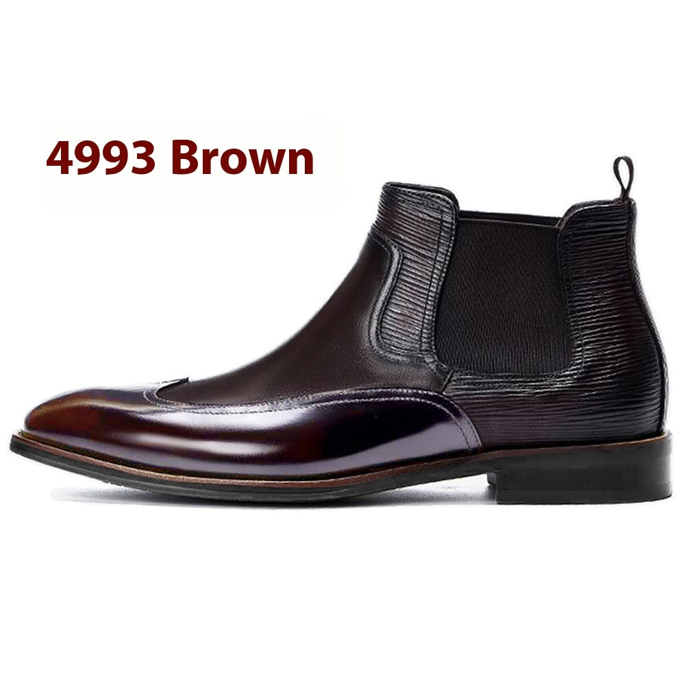 Men's Color Block Chelsea Boots