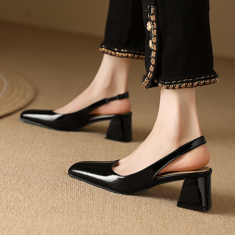 Women's Square Toe Fresh Slip-on Sandals