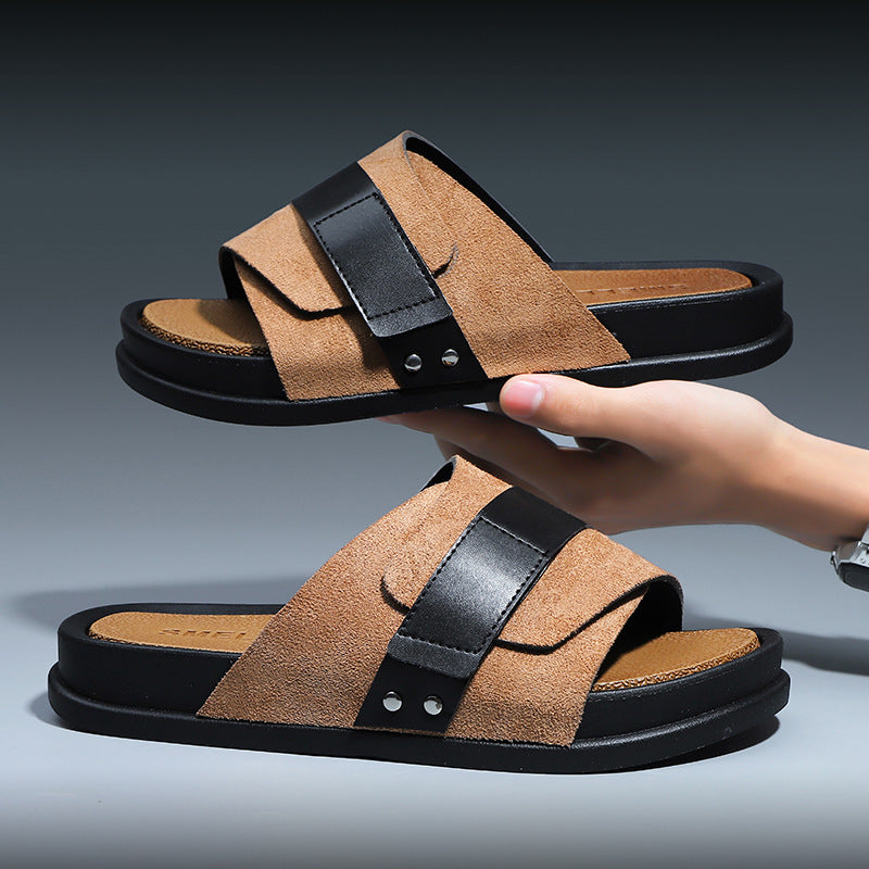 Outer Wear Home Bathroom Non-slip Platform Slippers