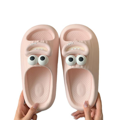 Sausage Mouth Slippers Women's Summer Soft Bottom Couple Household