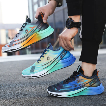 Mesh Breathable Running Shoes Lightweight Comfortable Breathable Trendy Casual Shoes Men's Shoes   (Available)