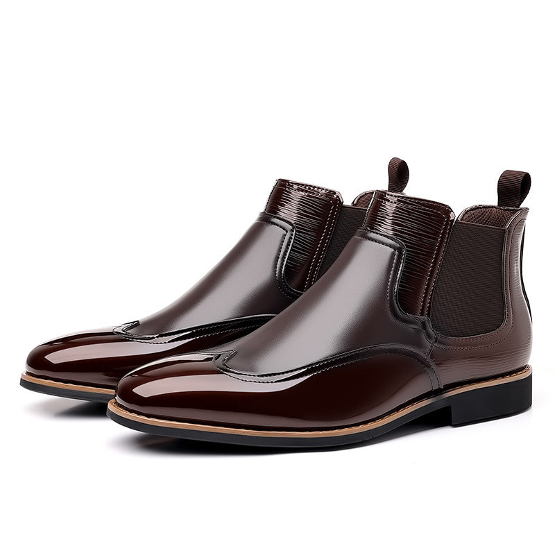 Men's Color Block Chelsea Boots
