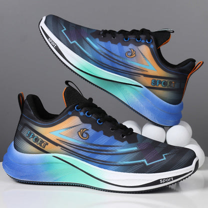 Mesh Breathable Running Shoes Lightweight Comfortable Breathable Trendy Casual Shoes Men's Shoes   (Available)