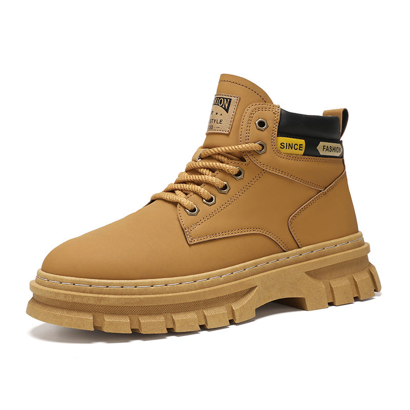 Martin Boots Men Trendy High Top British Working Wear