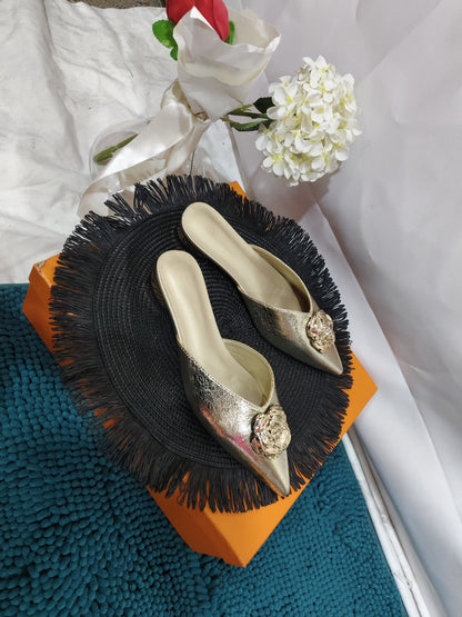 2025women's New Shoes For Spring Fashion Style Metal