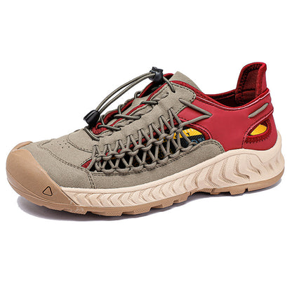 Hand-woven Sandals Men's Non-slip Wear-resistant Summer Outer Wear Breathable Closed Toe