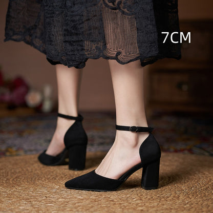 Women's All-match Casual Large Size Hollow High Heels