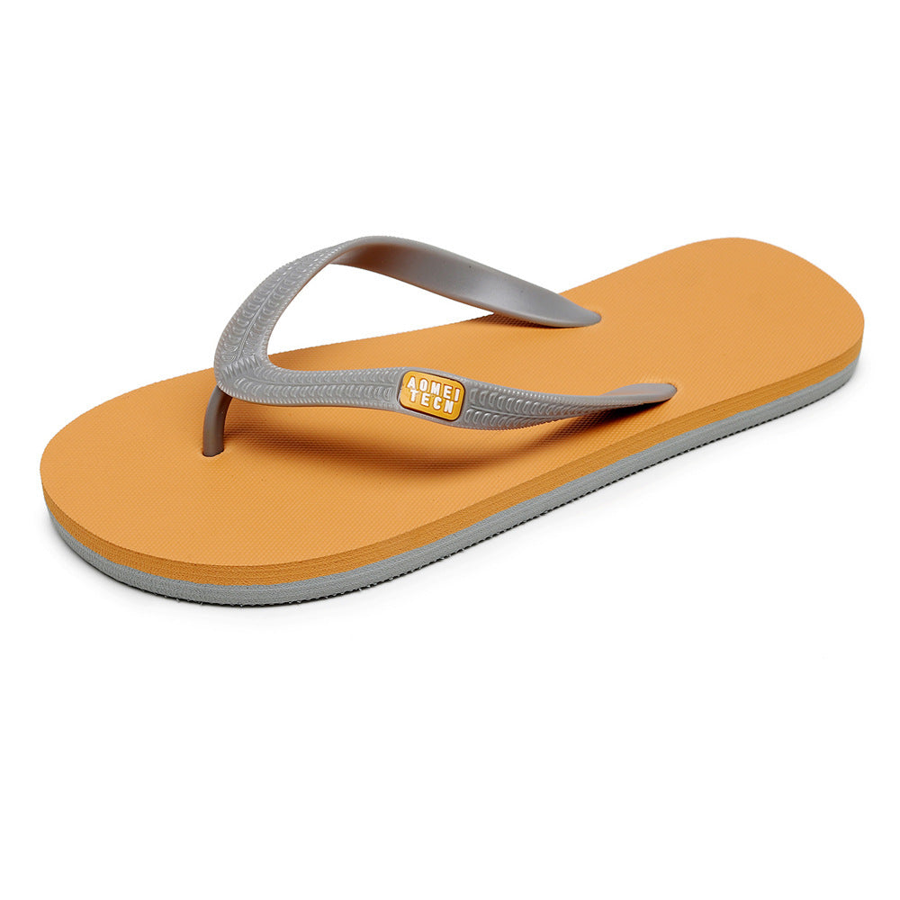 Men's Trendy Rubber Non-slip Fashion Flip-flop Beach Slippers (Available)