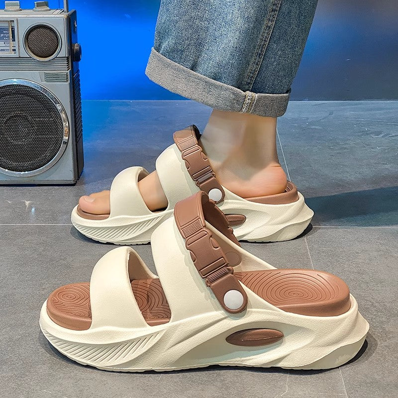 Sports Slippers Men's Thick Bottom Wear-resistant Non-slip Sandals
