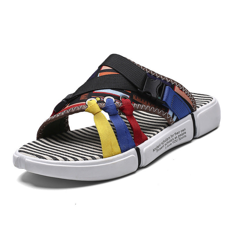 Ins Internet Hot Fashionable Men's Slippers (Available)