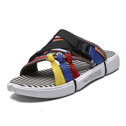 Ins Internet Hot Fashionable Men's Slippers (Available)